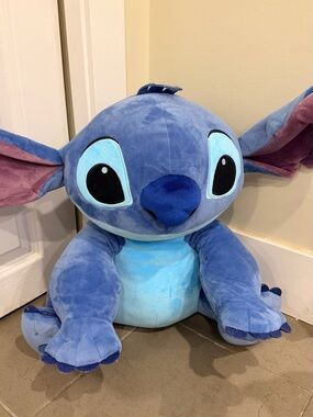 Blue Stitch Plush Stuffed Animal - Soft Cartoon Character Toy
